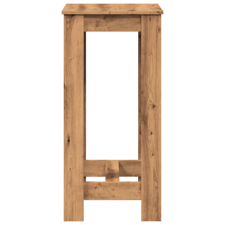 barbord 51x50x103,5 cm konstrueret træ gammelt trælook