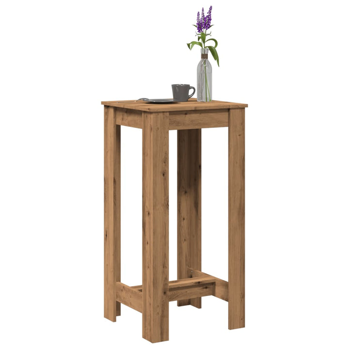 barbord 51x50x103,5 cm konstrueret træ gammelt trælook