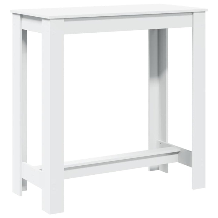 barbord 102x50x103,5 cm konstrueret træ hvid