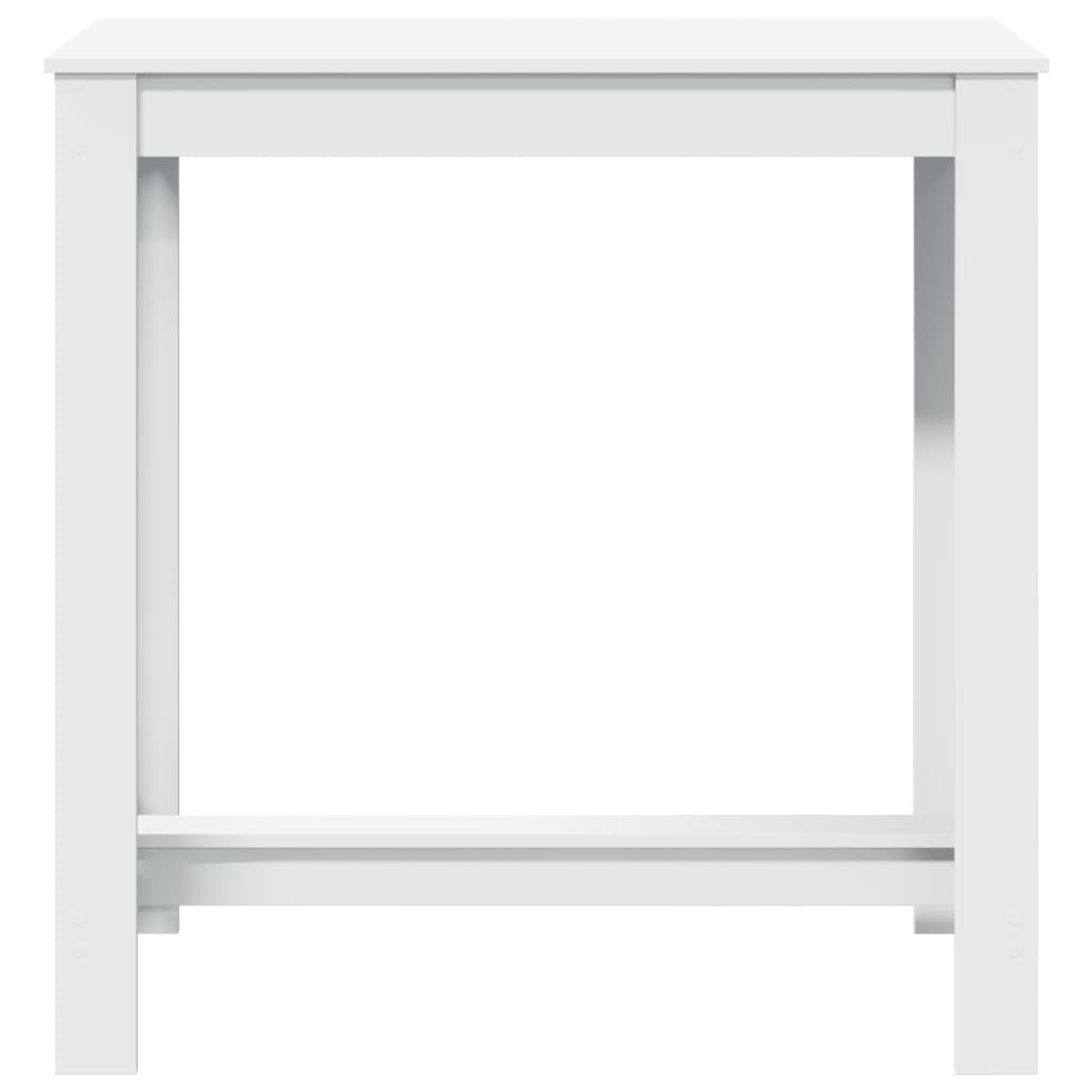 barbord 102x50x103,5 cm konstrueret træ hvid