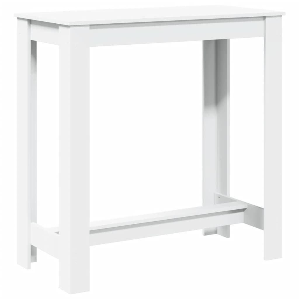 barbord 102x50x103,5 cm konstrueret træ hvid