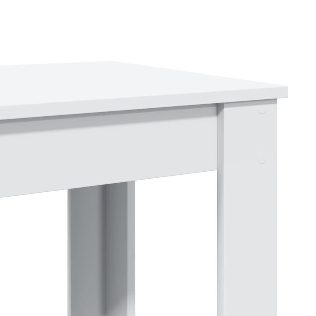 barbord 102x50x103,5 cm konstrueret træ hvid