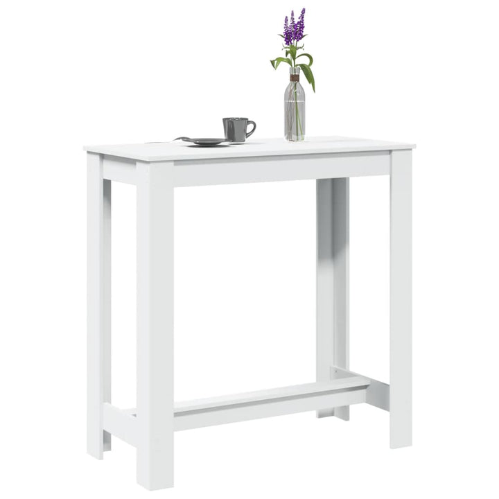 barbord 102x50x103,5 cm konstrueret træ hvid
