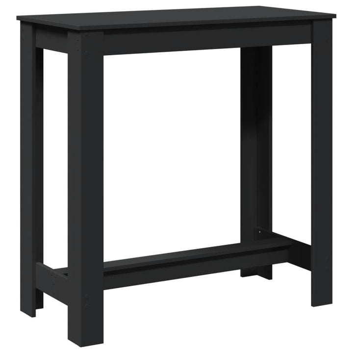 barbord 102x50x103,5 cm konstrueret træ sort