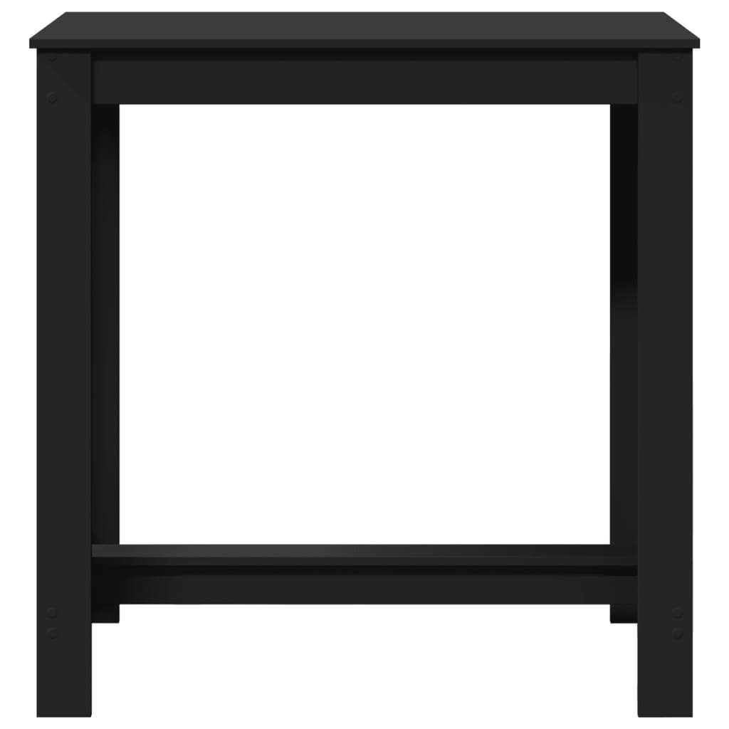 barbord 102x50x103,5 cm konstrueret træ sort