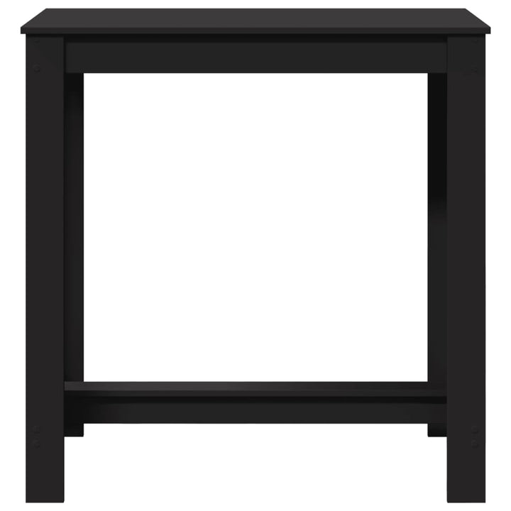 barbord 102x50x103,5 cm konstrueret træ sort