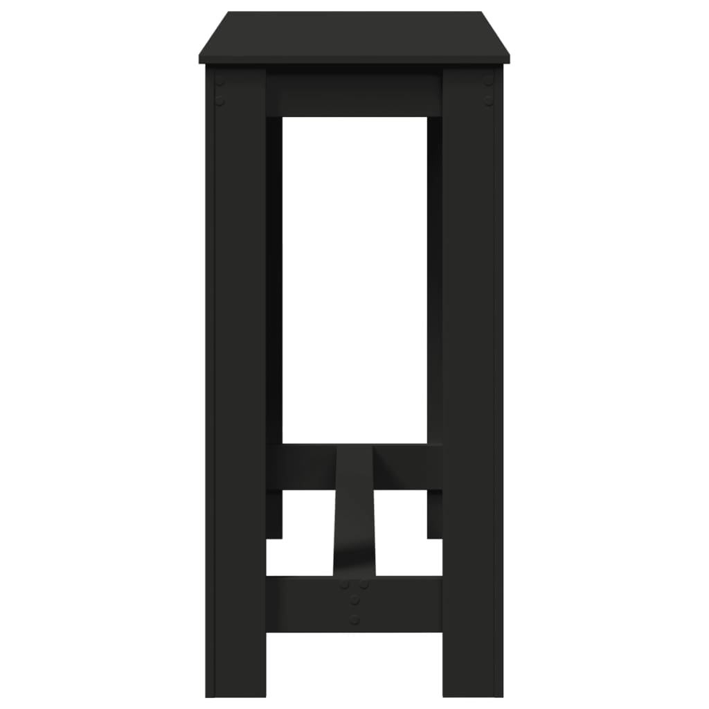 barbord 102x50x103,5 cm konstrueret træ sort