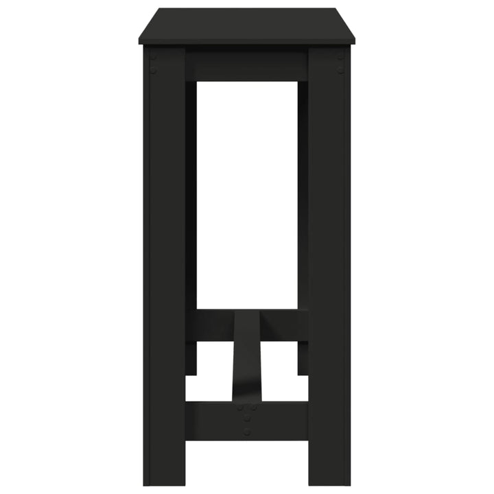 barbord 102x50x103,5 cm konstrueret træ sort