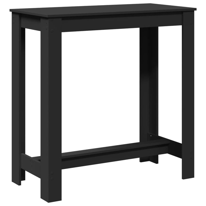 barbord 102x50x103,5 cm konstrueret træ sort