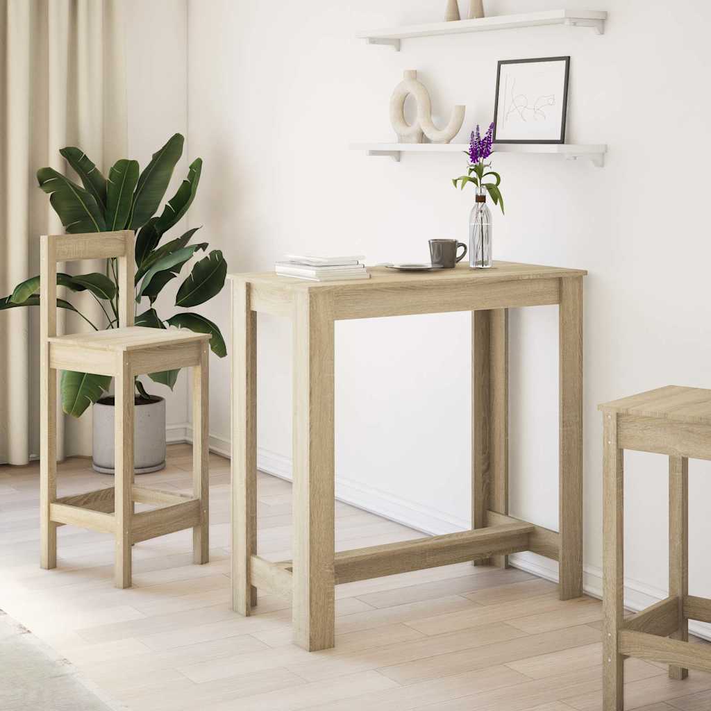 barbord 102x50x103,5 cm konstrueret træ sonoma-eg