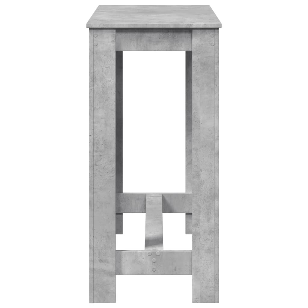 barbord 102x50x103,5 cm konstrueret træ betongrå