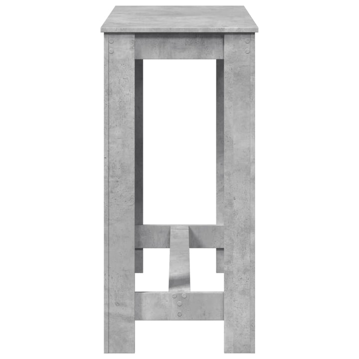 barbord 102x50x103,5 cm konstrueret træ betongrå
