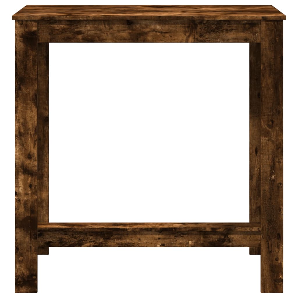 barbord 102x50x103,5 cm konstrueret træ røget egetræsfarve