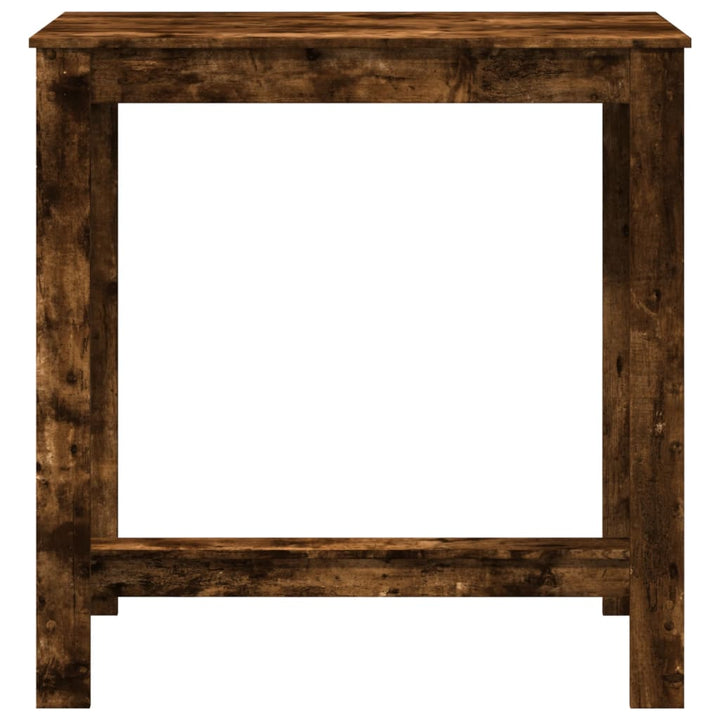 barbord 102x50x103,5 cm konstrueret træ røget egetræsfarve