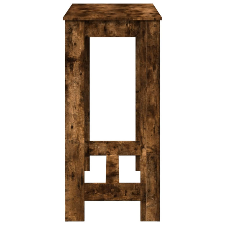 barbord 102x50x103,5 cm konstrueret træ røget egetræsfarve