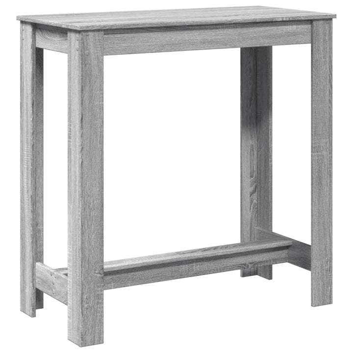 barbord 102x50x103,5 cm konstrueret træ grå sonoma-eg