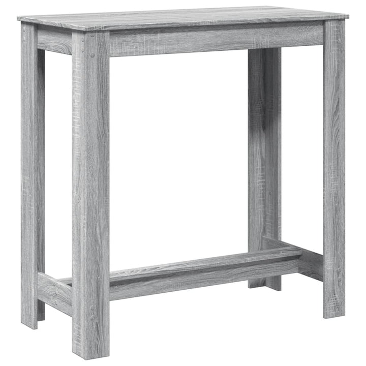 barbord 102x50x103,5 cm konstrueret træ grå sonoma-eg