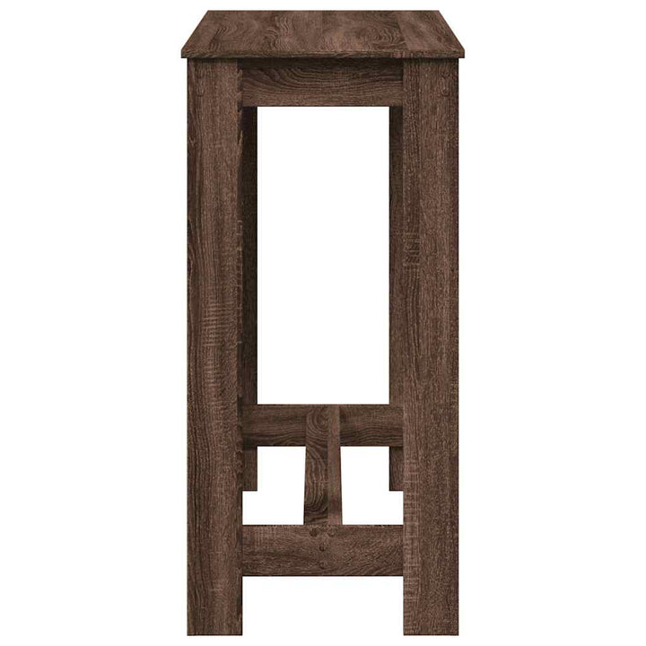 barbord 102x50x103,5 cm konstrueret træ brun egetræsfarve