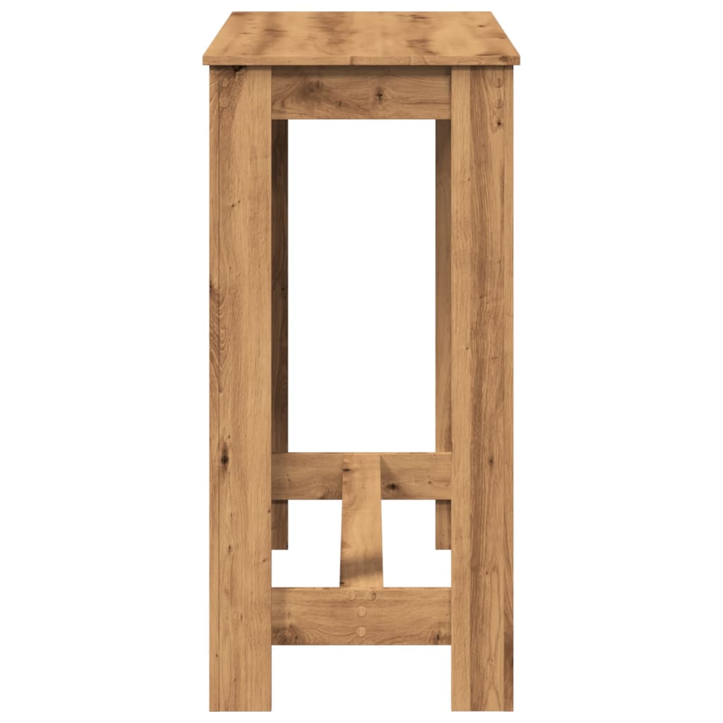 barbord 102x50x103,5 cm konstrueret træ gammelt trælook