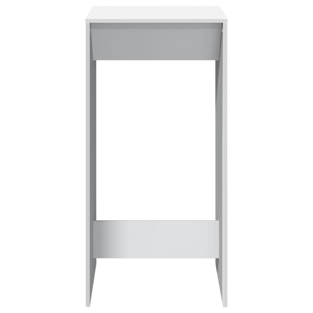 barbord 51x50x103,5 cm konstrueret træ hvid