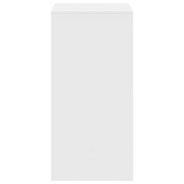 barbord 51x50x103,5 cm konstrueret træ hvid