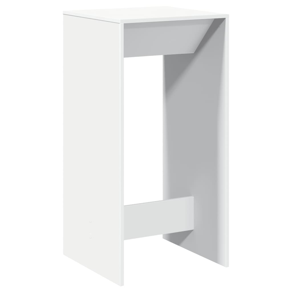barbord 51x50x103,5 cm konstrueret træ hvid