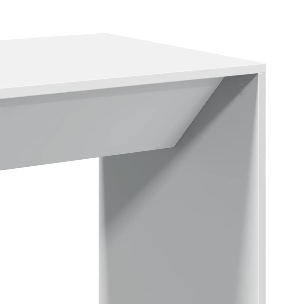 barbord 51x50x103,5 cm konstrueret træ hvid
