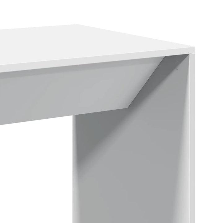 barbord 51x50x103,5 cm konstrueret træ hvid