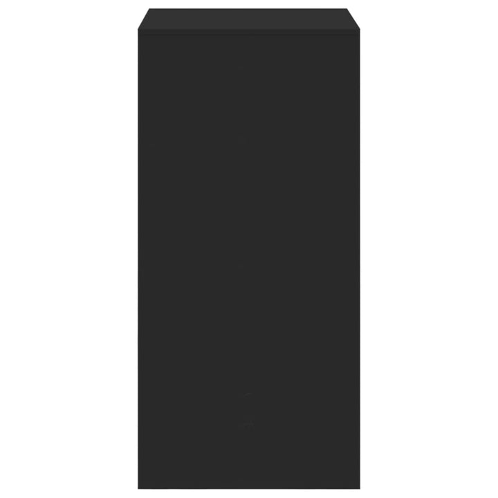 barbord 51x50x103,5 cm konstrueret træ sort