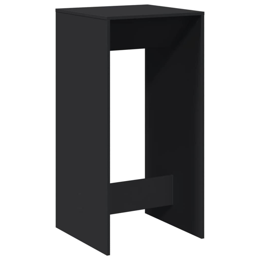 barbord 51x50x103,5 cm konstrueret træ sort