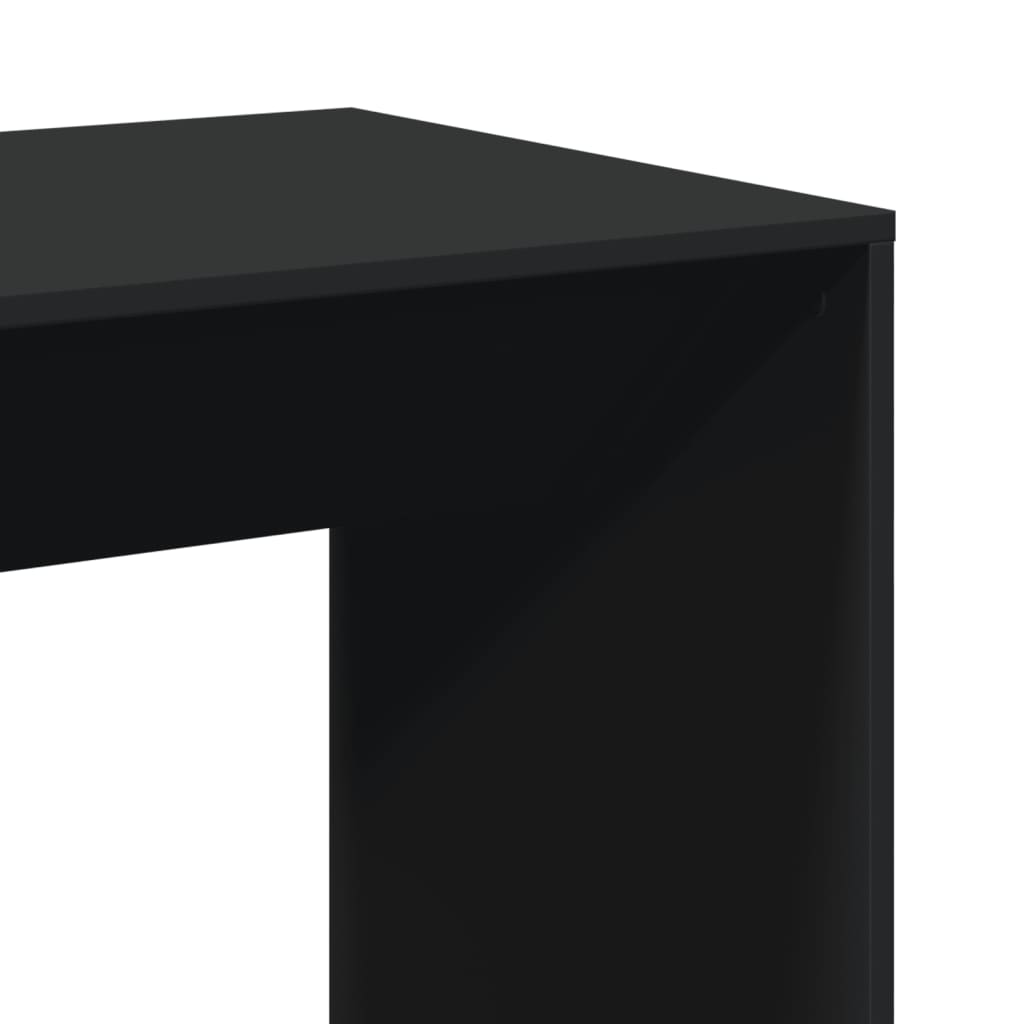 barbord 51x50x103,5 cm konstrueret træ sort