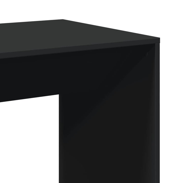 barbord 51x50x103,5 cm konstrueret træ sort