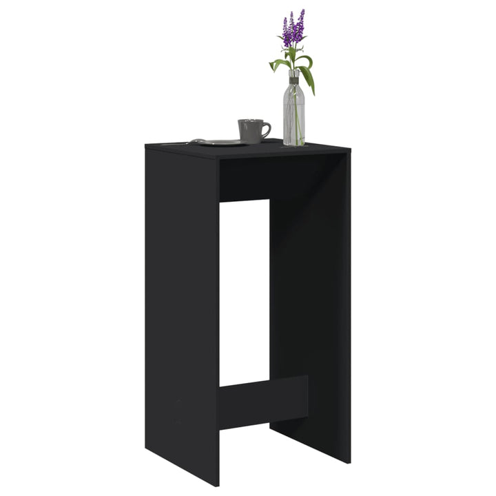 barbord 51x50x103,5 cm konstrueret træ sort