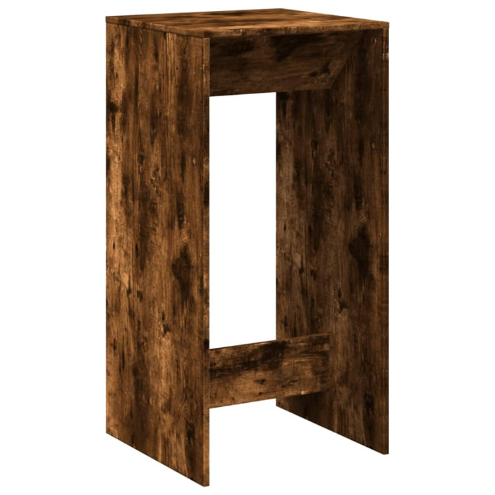barbord 51x50x103,5 cm konstrueret træ røget egetræsfarve