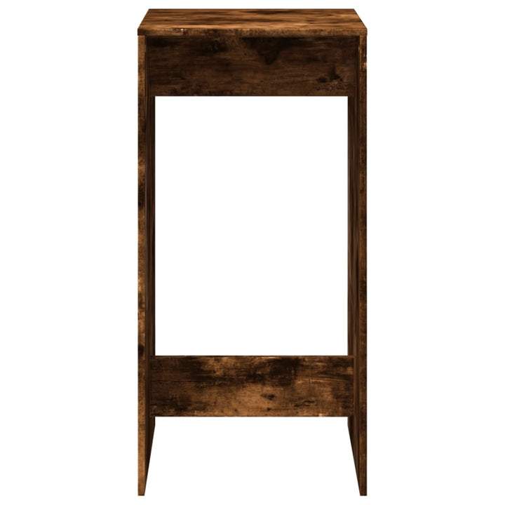 barbord 51x50x103,5 cm konstrueret træ røget egetræsfarve