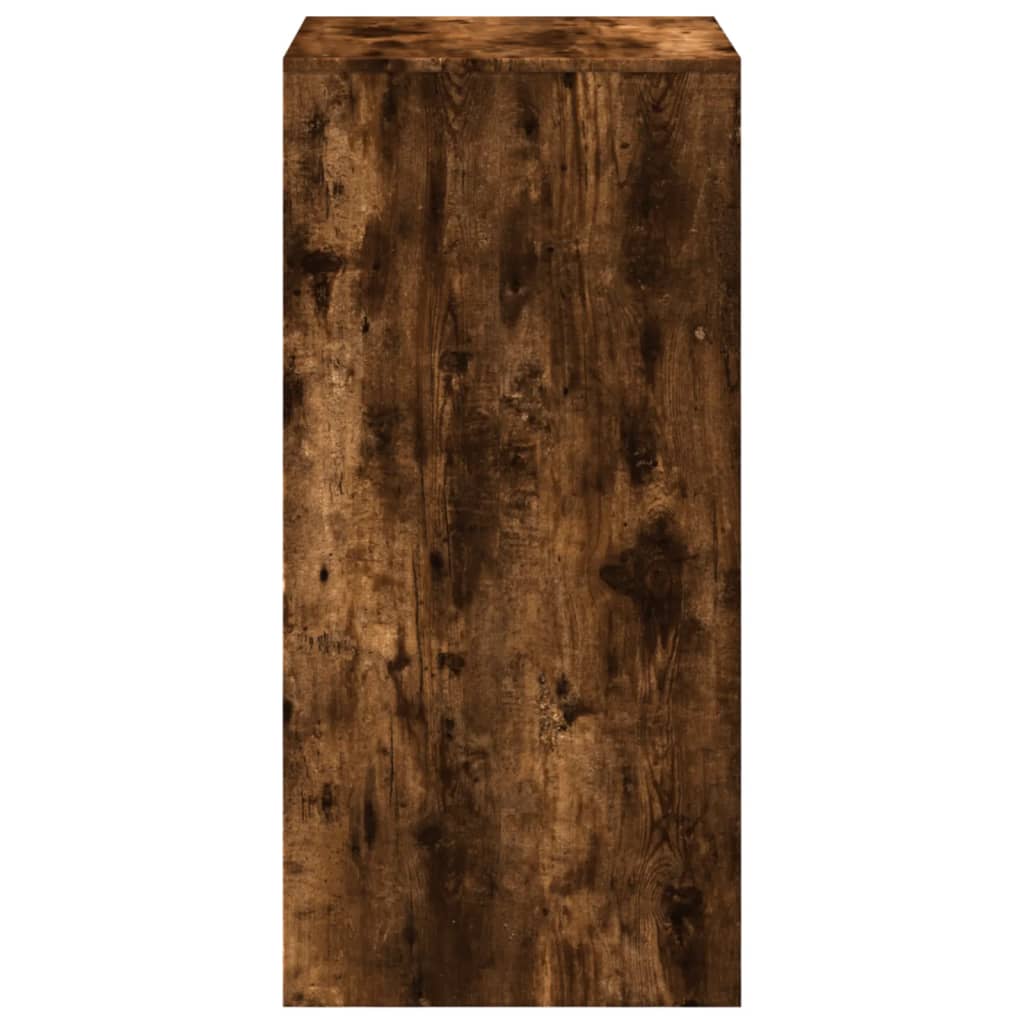 barbord 51x50x103,5 cm konstrueret træ røget egetræsfarve