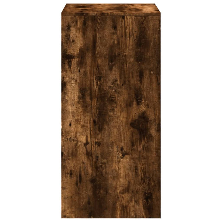 barbord 51x50x103,5 cm konstrueret træ røget egetræsfarve