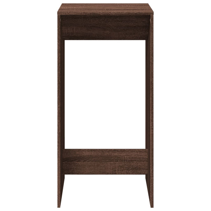 barbord 51x50x103,5 cm konstrueret træ brun egetræsfarve