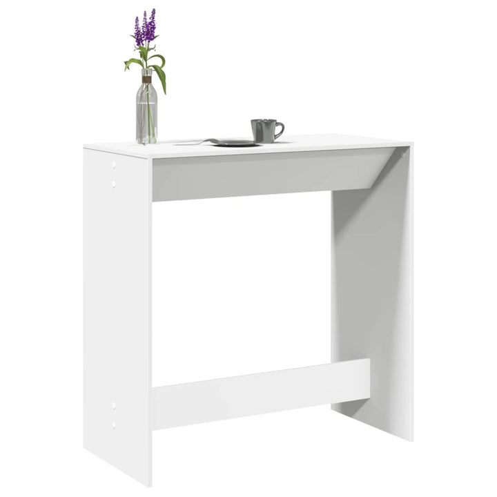 barbord 102x50x103,5 cm konstrueret træ hvid