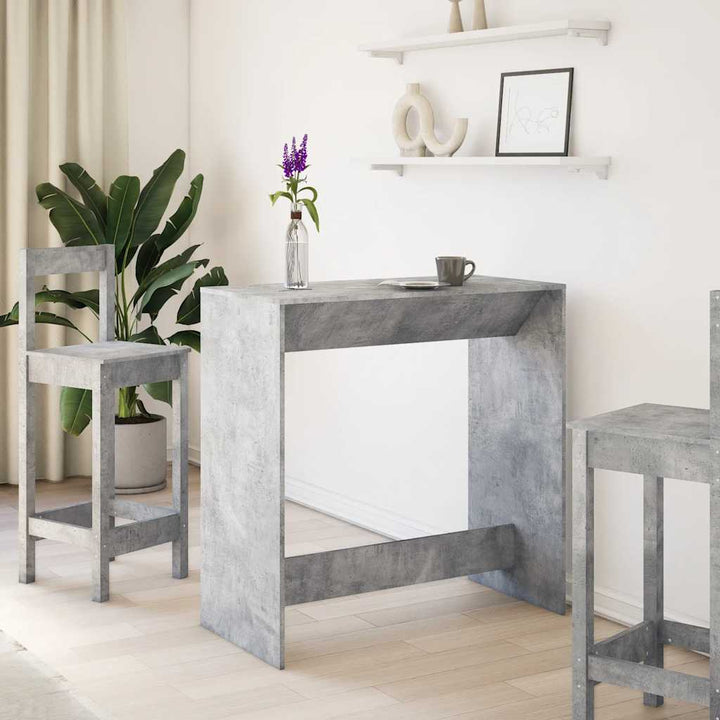 barbord 102x50x103,5 cm konstrueret træ betongrå