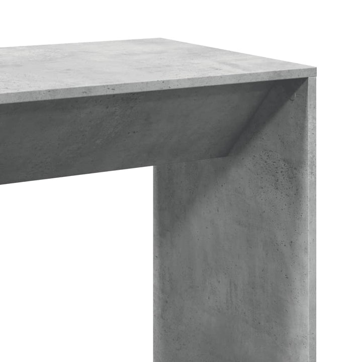 barbord 102x50x103,5 cm konstrueret træ betongrå