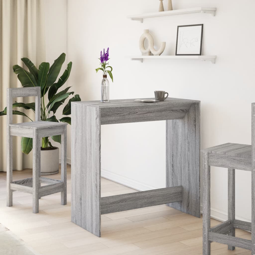 barbord 102x50x103,5 cm konstrueret træ grå sonoma-eg
