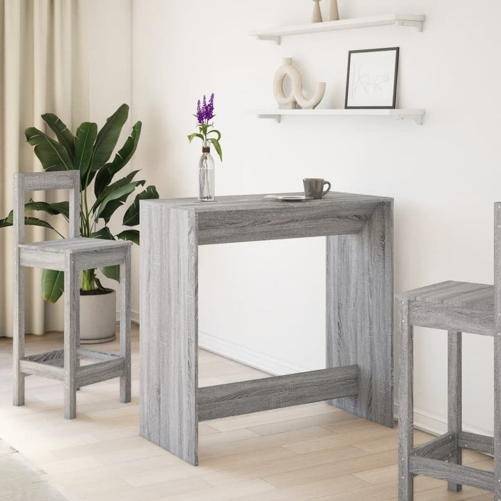 barbord 102x50x103,5 cm konstrueret træ grå sonoma-eg
