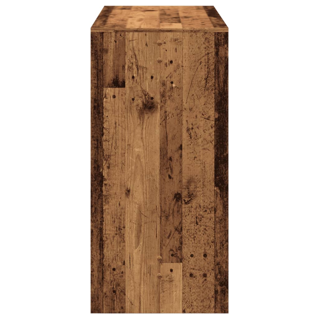 barbord 102x50x103,5 cm konstrueret træ gammelt trælook