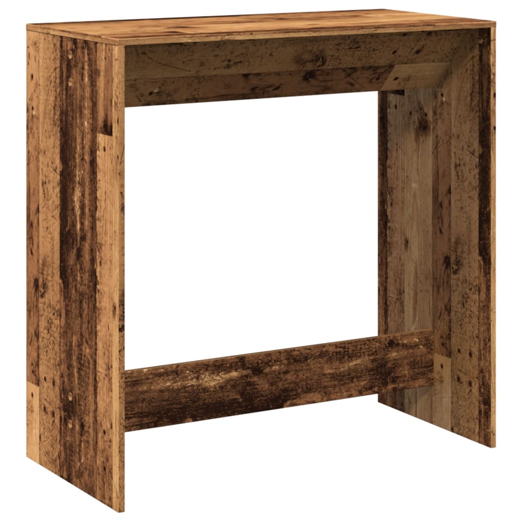 barbord 102x50x103,5 cm konstrueret træ gammelt trælook