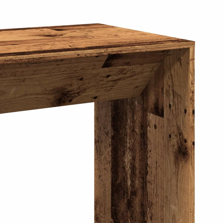 barbord 102x50x103,5 cm konstrueret træ gammelt trælook