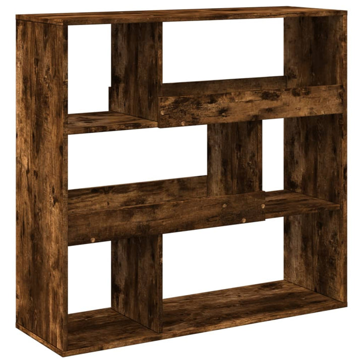 bogreol/rumdeler 100x33x94,5 cm røget egetræsfarve