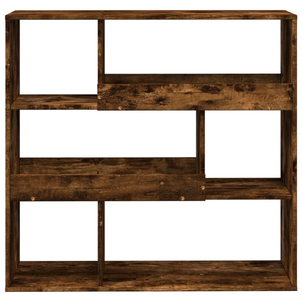 bogreol/rumdeler 100x33x94,5 cm røget egetræsfarve