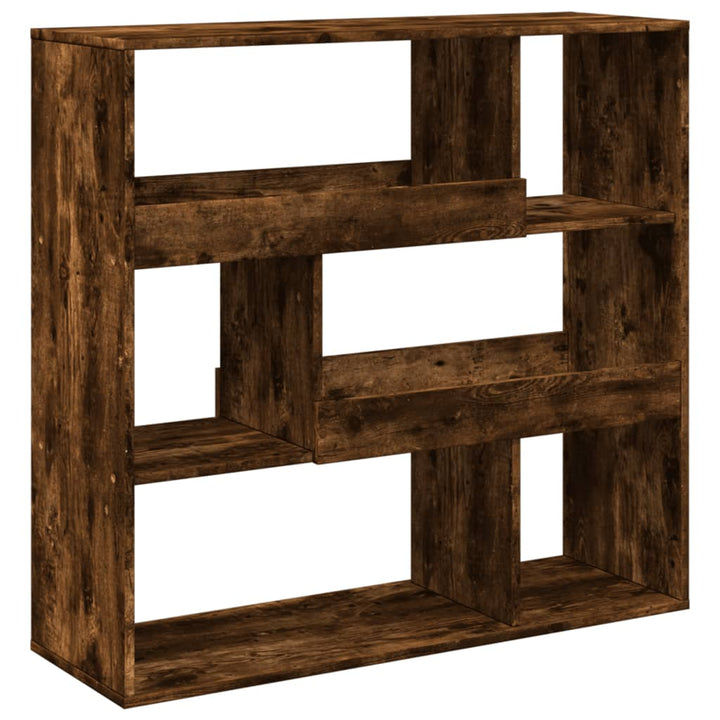 bogreol/rumdeler 100x33x94,5 cm røget egetræsfarve