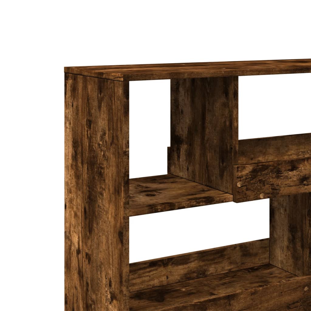 bogreol/rumdeler 100x33x94,5 cm røget egetræsfarve